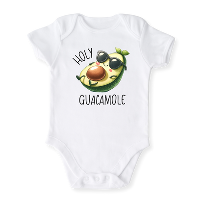 Holy Guacamole Funny & Cute Baby Bodysuit, Kids & Toddler Tshirt, Avocado Sweater