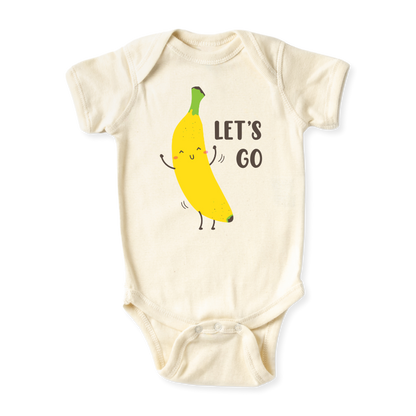 Let's Go Banana Baby Bodysuit – Fun Kids T-shirt & Toddler Tee, Bananas Sweatshirt