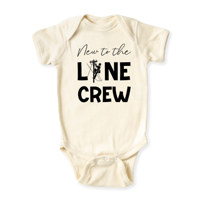 Gift for Lineman Families Baby onesie newborn onsie baby shower gift fathers day mothers day electrician linecrew baby boy baby girl toddler kids shirt tee tshirt unisex bodysuit pregnancy announcement reveal