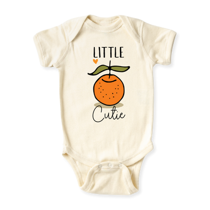 baby onesie onsie clothes girl boy funny newborn gifts stuff outfit toddler infant jersey apparel daddy shirt baby shower kids unisex bodysuit months little cute cool clothing sleeve mommy cotton newborn name personalized little cutie orange oranges