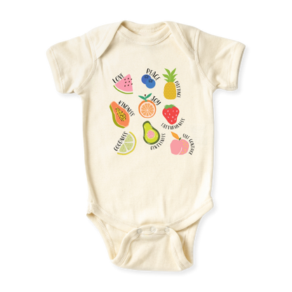 baby onesie onsie clothes girl boy funny newborn gifts outfit toddler infant apparel shirt baby shower unisex bodysuit months little cute cool clothing mommy cotton newborn personalized pineapple peach strawberry lime lemon avocado papaya watermelon