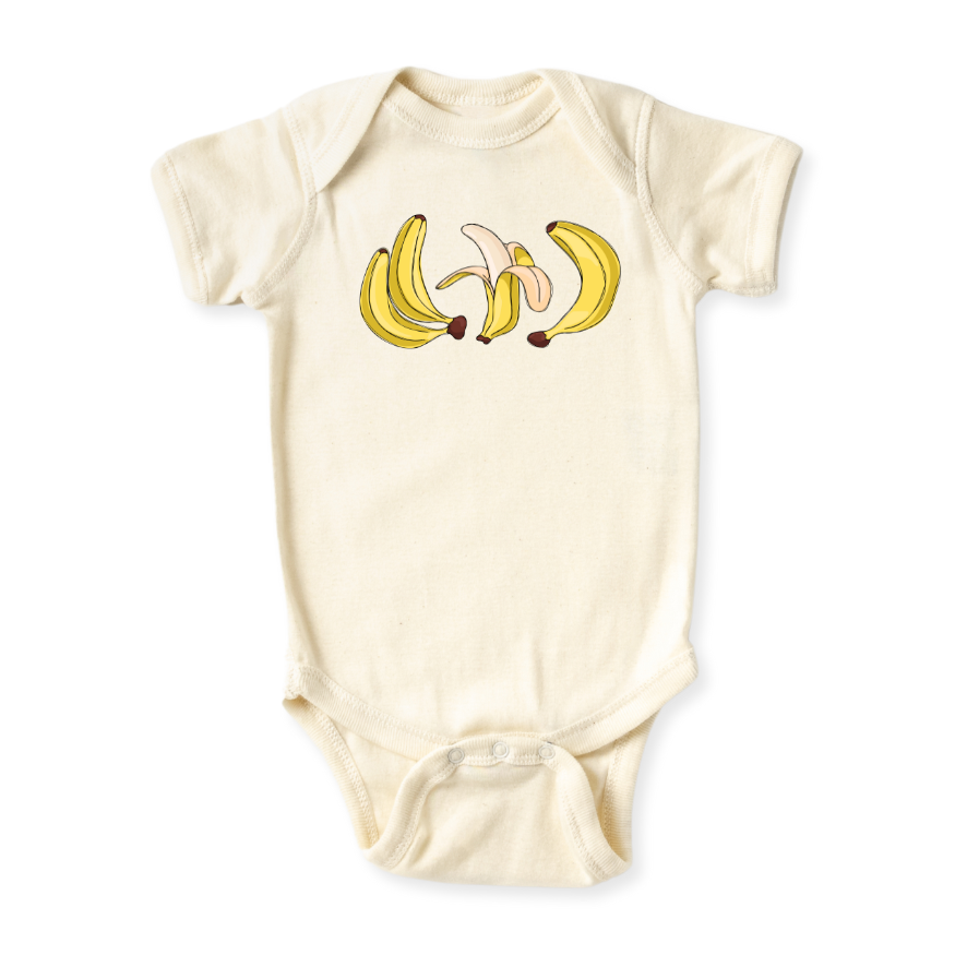 Cute Banana Bunch Baby Bodysuit, Newborn & Kids Tshirt, Bananas Sweatshirt