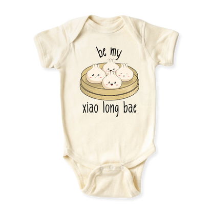 Be My Xiao Long Bae Baby Bodysuit – Cute Dumpling Design Kids T-shirt & Toddler Tee, Dimsum Sweatshirt