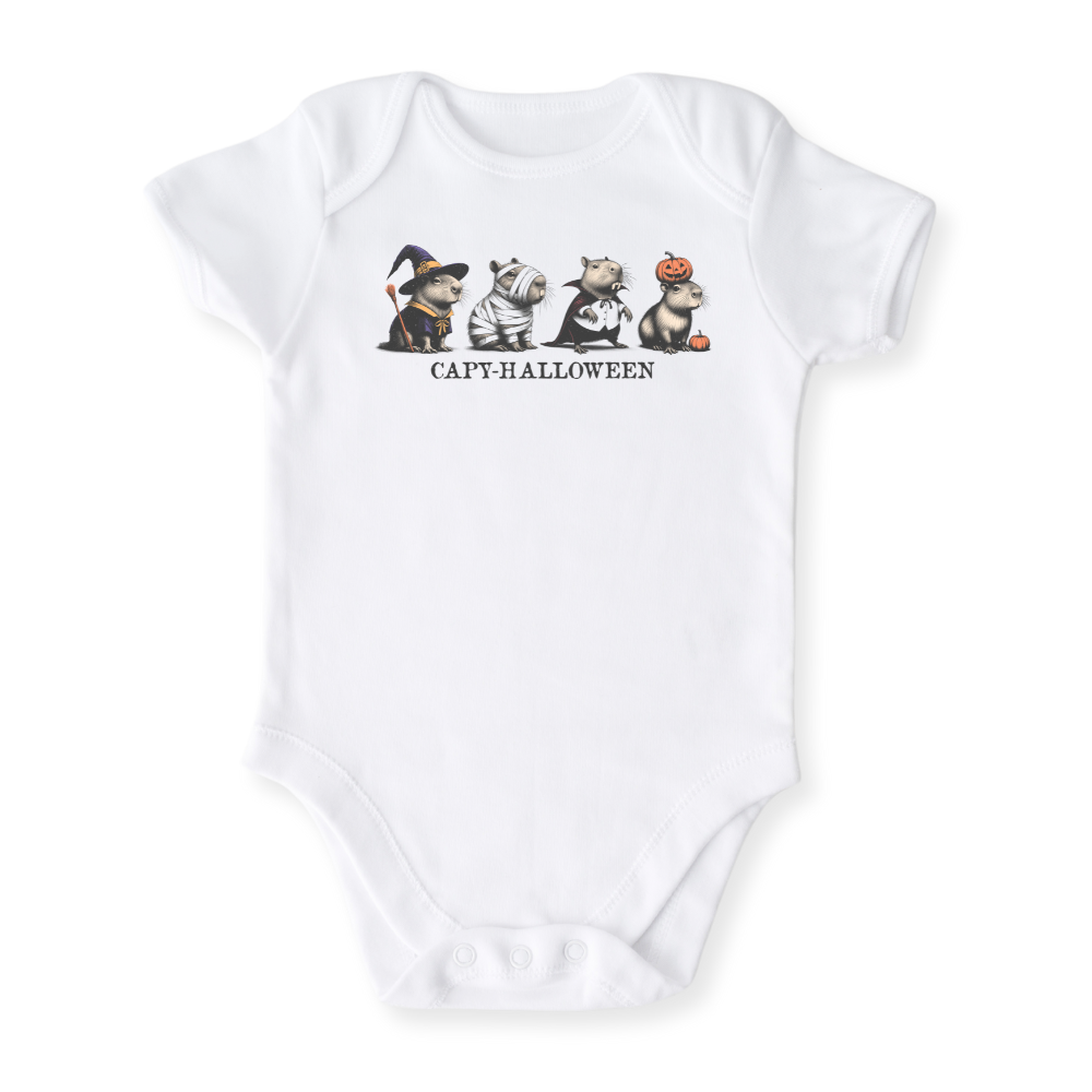 Capy-Halloween Baby Bodysuit, Toddler & Kids T-Shirt – Funny Capybara Outfit for Boys Girls Shirt