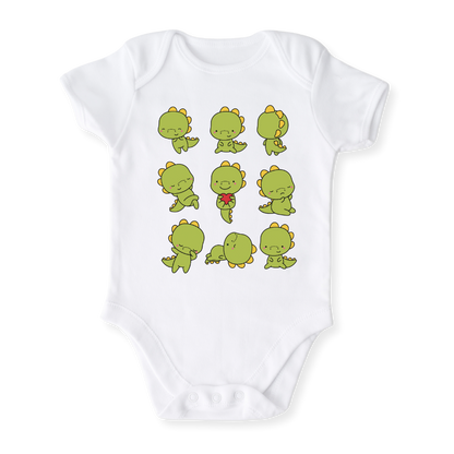 Cute Dinosaurs Baby Bodysuit Toddler & Kids T-Shirt, Dino Baby Clothes, Dino Shirt for Boys