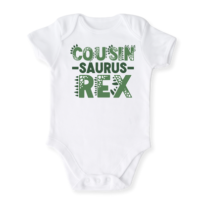 Cousin Saurus Baby Bodysuit, Cousin Kids' T-Shirt – Fun Cousin Announcement Outfit