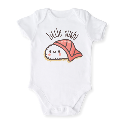 Little Sushi Baby Bodysuit, Kids & Toddler T-Shirt – Cute Sushi Outfit Foodie Shirt for Boys Girls