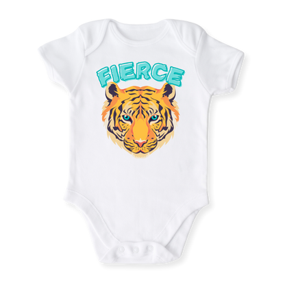 Fierce Tiger Tshirt for Kids Toddler Tee Cute Baby Clothes Animals Tee