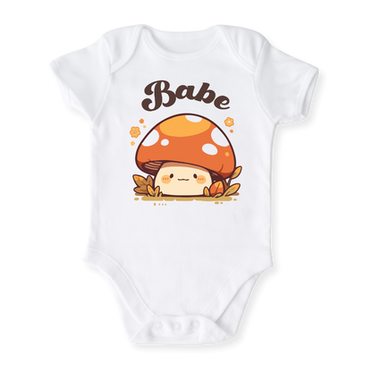 Mushroom Baby Bodysuit, Kids & Toddler T-Shirt – Cute Babe Outfit Mushroom Shirt for Boys Girls