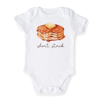 Short Stack Baby Bodysuit, Kids & Toddler T-Shirt – Cute Pancakes Baby Clothes for Boys Girls
