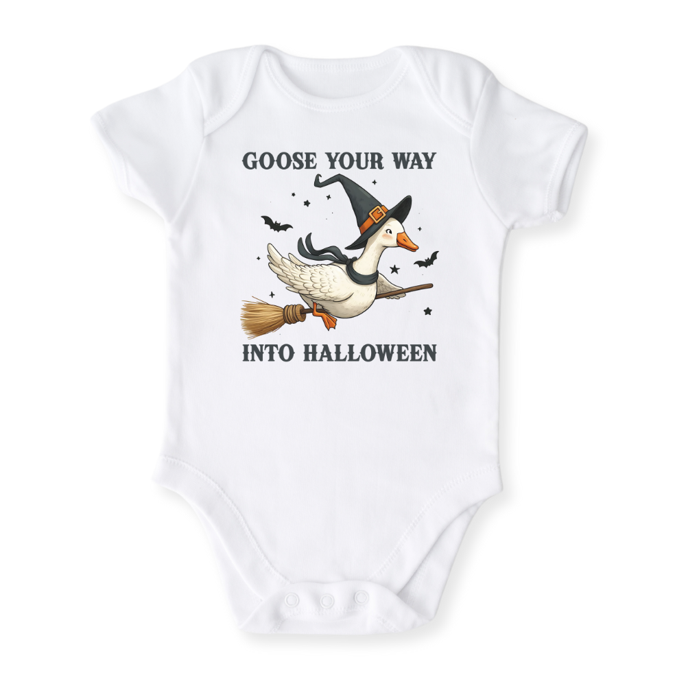 Goose Your Way Into Halloween Baby Bodysuit, Toddler & Kids T-Shirt – Cute Halloween Outfit