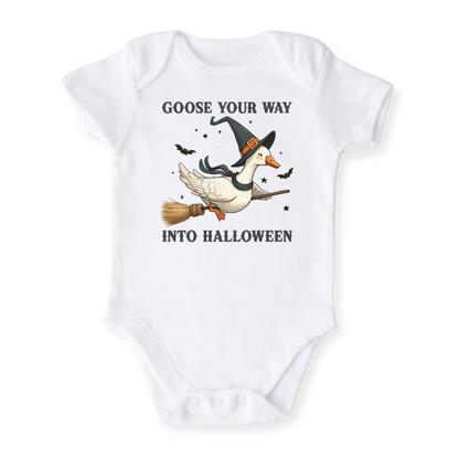 Goose Your Way Into Halloween Baby Bodysuit, Toddler & Kids T-Shirt – Cute Halloween Outfit