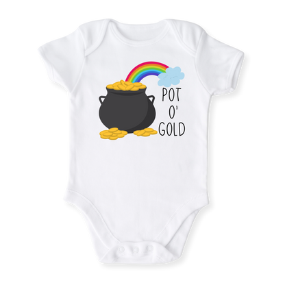Pot o' gold Rainbow Baby Bodysuit Boho Tshirt for Kids & Toddler Tee, Baby Gift for Newborn Outfit (Copy)