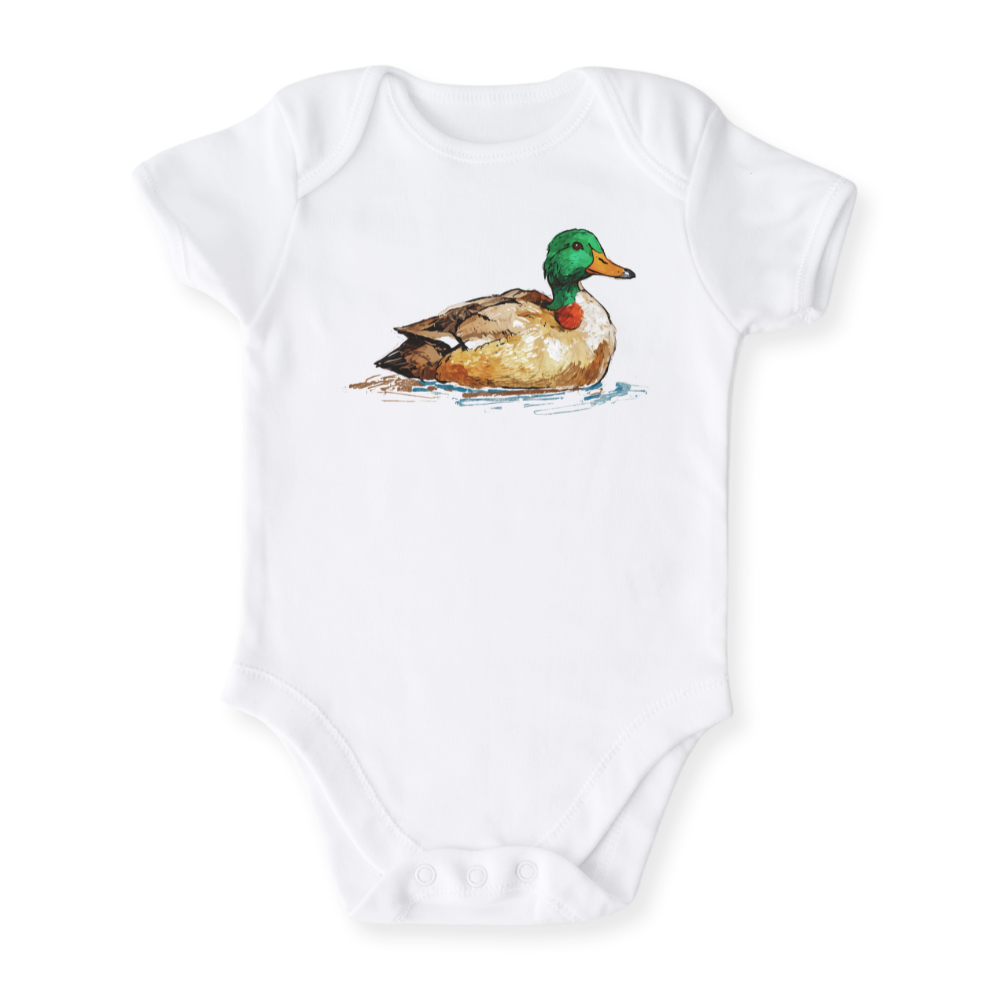Mallard Wild Duck Baby Bodysuit, Kids & Toddler T-Shirt – Cute Duck Outfit