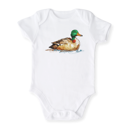 Mallard Wild Duck Baby Bodysuit, Kids & Toddler T-Shirt – Cute Duck Outfit