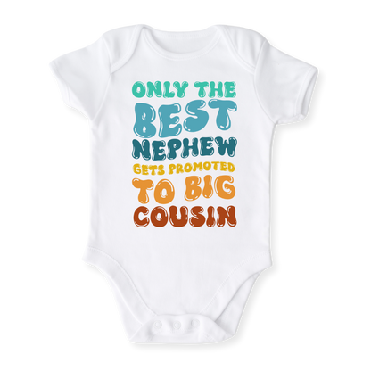 Big Cousin Baby Bodysuit, Toddler & Kids T-Shirt - Gift for Nephew or Cousin Announcement Outfit
