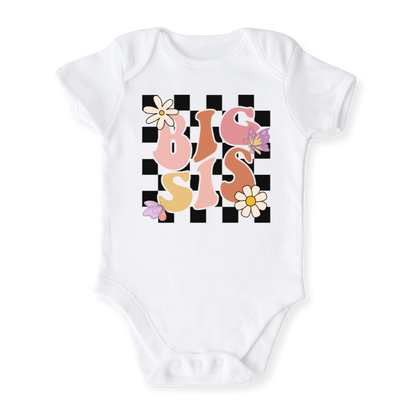 Retro Big Sis Tshirt Cute Sister Tee Big Sister Outfit for Girls