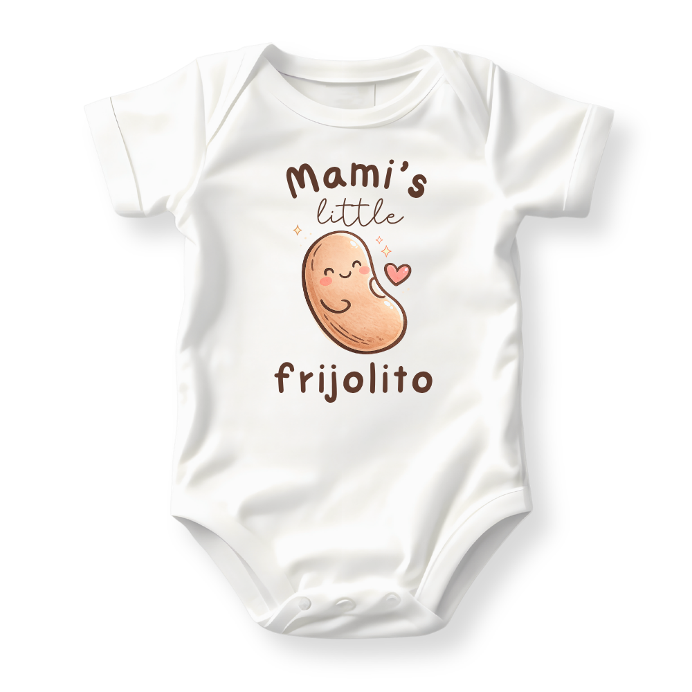 Mama's Little Frijolito Shirt - Cute Bean Baby Bodysuit - Matching Family Outfits