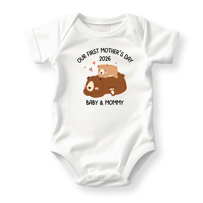 Our First Mother's Day Baby Bodysuit - 2026 Baby & Mommy Outfit