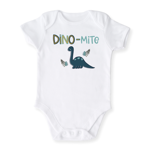 baby onesie onsie clothes girl boy funny newborn gifts outfit toddler infant jersey apparel daddy shirt baby shower kids unisex bodysuit little cute cool clothing mommy cotton newborn Jurassic dinosaur dino trex dinomite