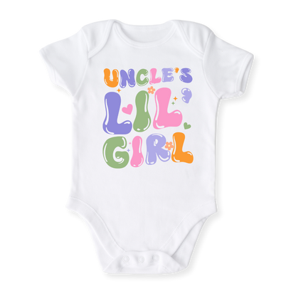 Uncle's Lil Girl Baby Bodysuit Toddler & Kids T-Shirt, Gift for Niece Tshirt Cute Girls Clothes