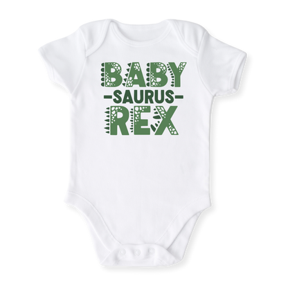 Baby Saurus Baby Bodysuit Tshirt for Kids, Dino Birthday Outfit for Boys Shirt, Dinosaur Tshirt T-Rex