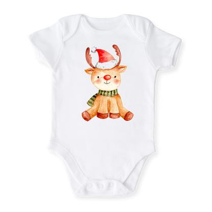 Cute Reindeer Christmas Baby Bodysuit, Kids & Toddler T-Shirt – Cute Christmas Outfit
