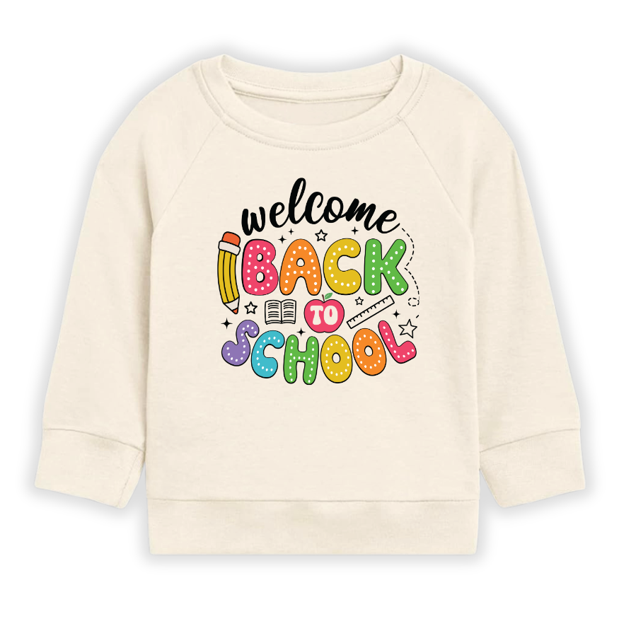 Welcome Back to School Tshirt – Cute Kids T-Shirt Toddler Tee, Back-to-School Outfit