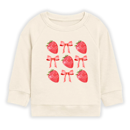 Cute Strawberries & Bows Baby Bodysuit, Newborn & Kids Tshirt, Strawberries Sweatshirt