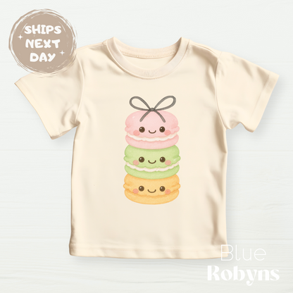 Macarons Graphic Tee, Macaroons Baby Bodysuit, Natural Sweatshirt