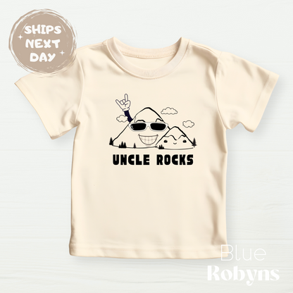 Uncle Rocks - Gift for Uncle, Baby Bodysuit, Family Tshirt