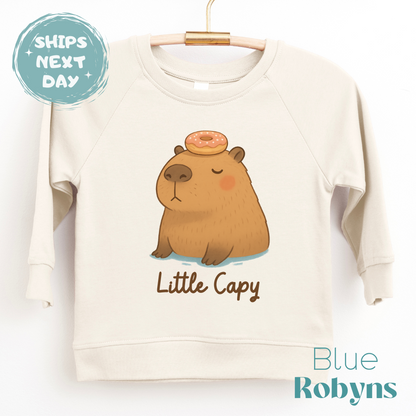 Little Capy Baby Bodysuit, Capybara Tshirt, Cute Capybara Outfit