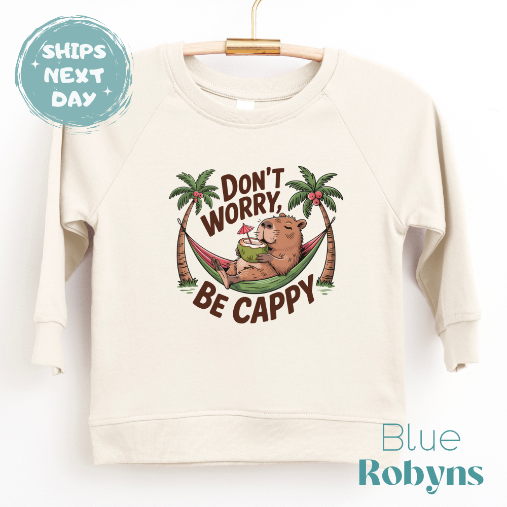 Don’t Worry Be Cappy | Cute Capybara Apparel for Babies, Kids & Adults