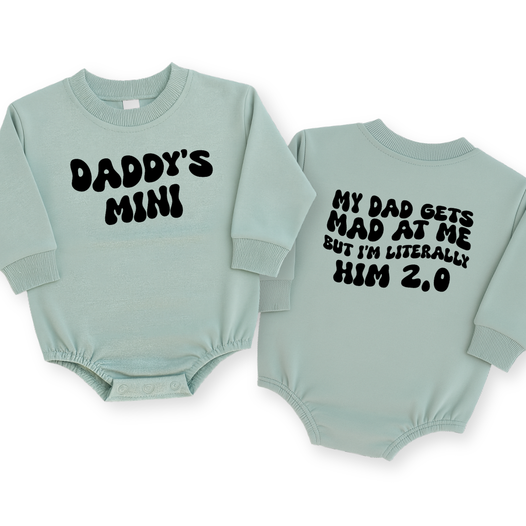 Daddy's Mini Baby Romper - Funny "Him 2.0" Infant Bodysuit