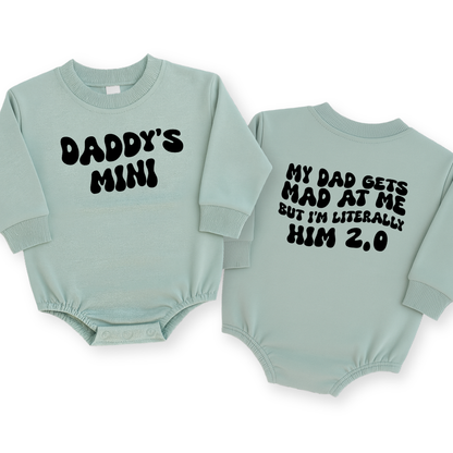 Daddy's Mini Baby Romper - Funny "Him 2.0" Infant Bodysuit