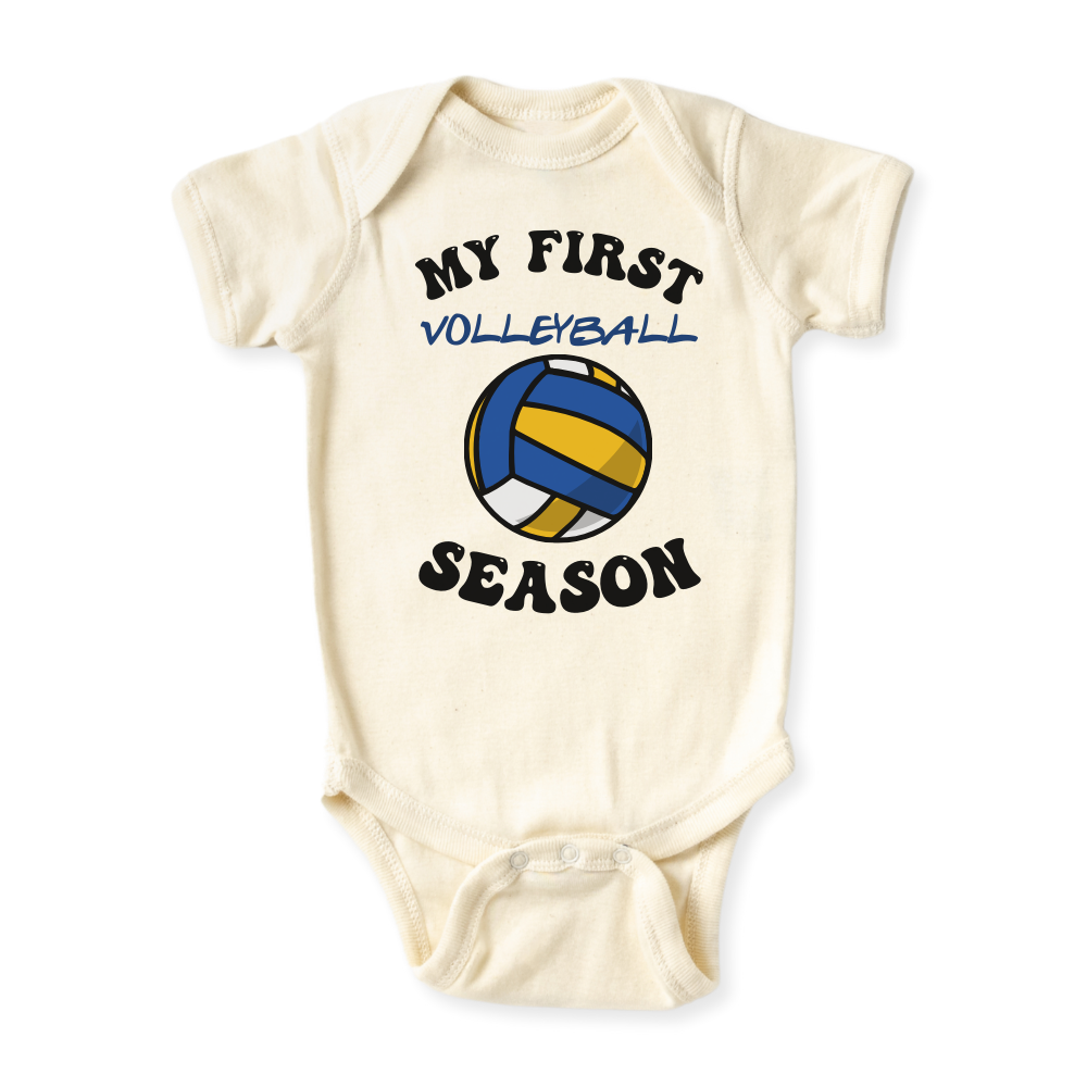 baby onesie onsie clothes girl boy funny newborn gifts outfit toddler infant apparel shirt baby shower kids unisex bodysuit little cute cool clothing my 1st volleyball season volleyball fan volleyball lover sport i love volleyball
