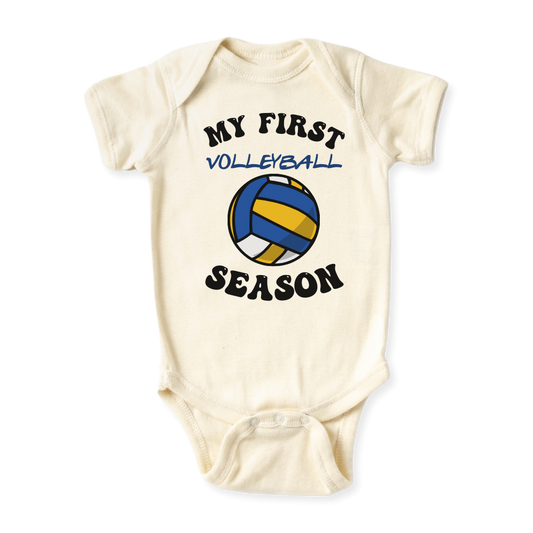 baby onesie onsie clothes girl boy funny newborn gifts outfit toddler infant apparel shirt baby shower kids unisex bodysuit little cute cool clothing my 1st volleyball season volleyball fan volleyball lover sport i love volleyball