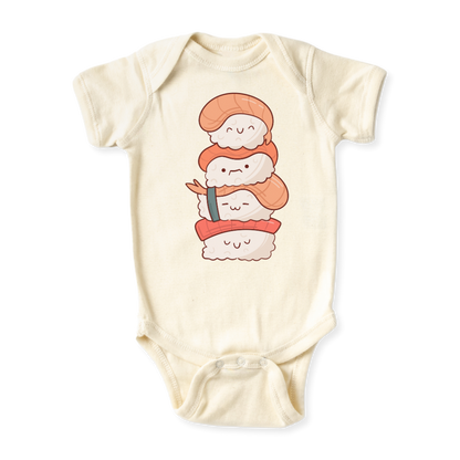 Sushi Baby Bodysuit, Sushi Graphic Tee, Natural Sweatshirt