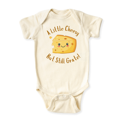 A Little Cheesy Baby Bodysuit, Kids & Toddler T-Shirt – Cute Cheese Outfit Gouda Cheddar