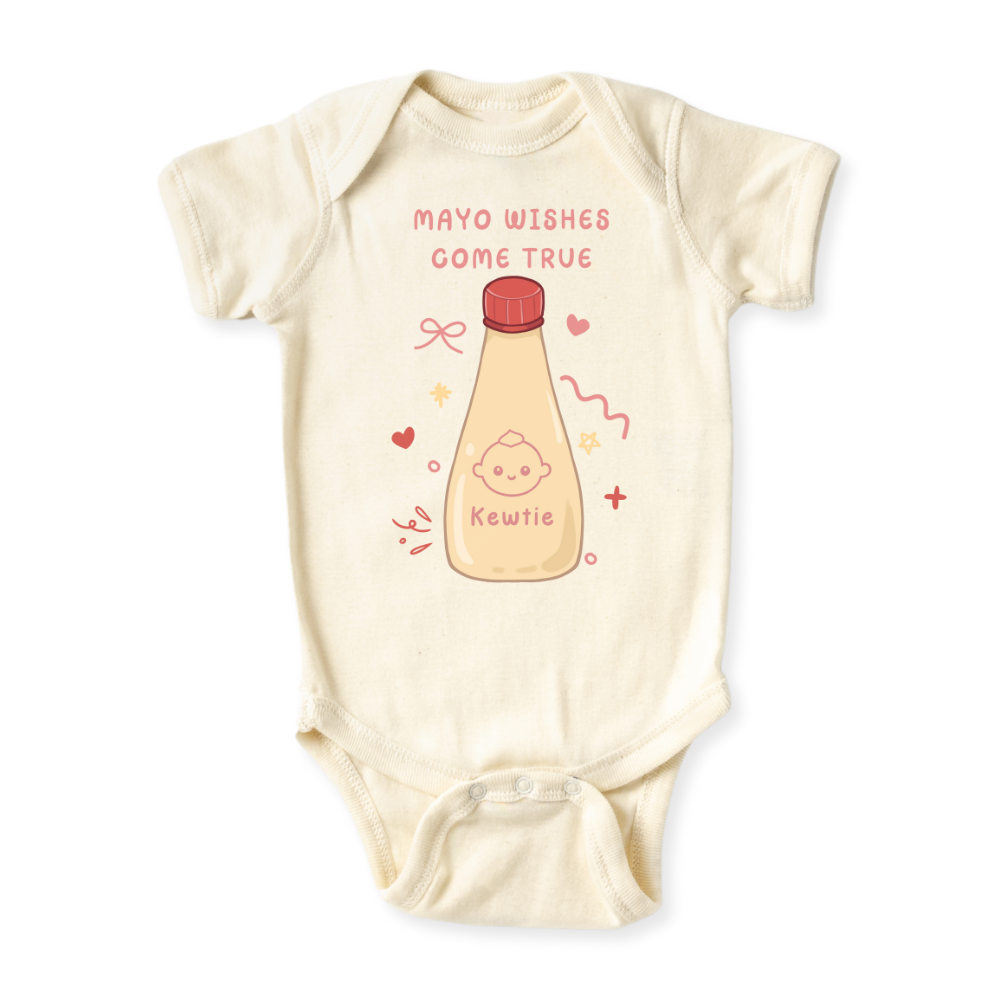Mayo Wishes Come True Mayonnaise Baby Bodysuit - Mayonnaise Graphic Tee
