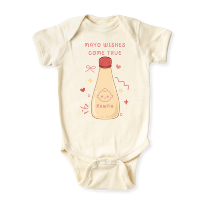 Mayo Wishes Come True Mayonnaise Baby Bodysuit - Mayonnaise Graphic Tee