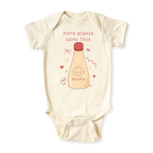 Mayo Wishes Come True Mayonnaise Baby Bodysuit - Mayonnaise Graphic Tee