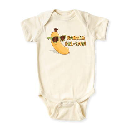 Banana Fri-Yay! Shirt Banana Baby Bodysuit, Kids & Toddler T-Shirt Sunglasses Funny Friday Outfit