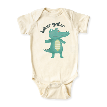 Later Gator Baby Bodysuit, Kids & Toddler T-Shirt – Funny Alligator Animals Baby Clothes for Boys Girls
