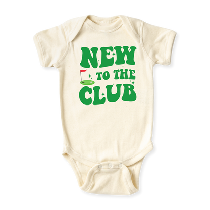 New to the club Golfing Baby Bodysuit Toddler & Kids T-Shirt, Golf Outfit Golfing Baby Clothes