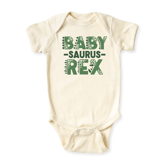 baby onesie onsie clothes girl boy funny newborn gifts outfit toddler infant jersey apparel daddy shirt baby shower kids unisex bodysuit little cute cool clothing mommy cotton newborn Dinosaur Babysaurus Trex