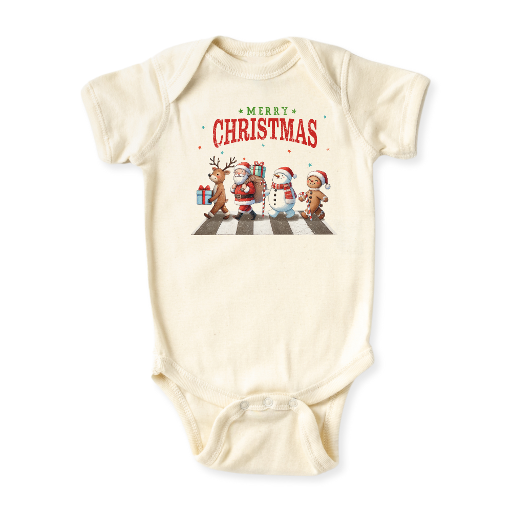Friends Merry Christmas Baby Bodysuit, Kids & Toddler T-Shirt – Funny Christmas Outfit