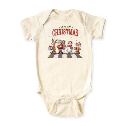 Friends Merry Christmas Baby Bodysuit, Kids & Toddler T-Shirt – Funny Christmas Outfit