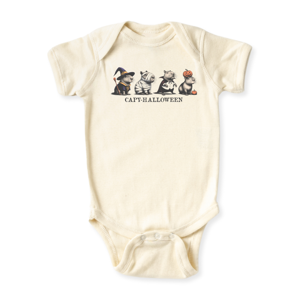 Capy-Halloween Baby Bodysuit, Toddler & Kids T-Shirt – Funny Capybara Outfit for Boys Girls Shirt