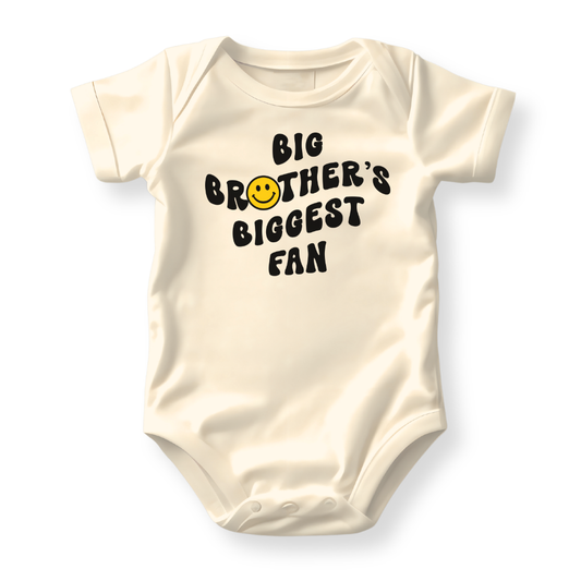 Big Brother's Biggest Fan Baby Bodysuit - Brother T-Shirt Family Outfit